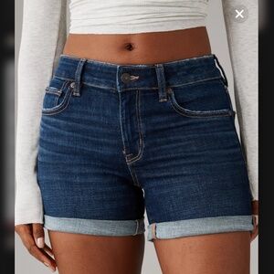 American eagle midi cuffed shorts